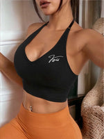 Coal Me ☏ Backless Sports Bra